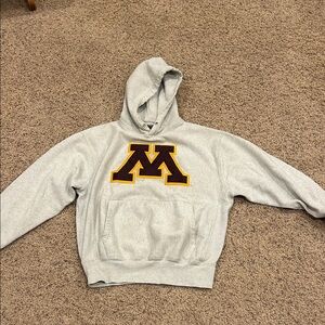 MGray Hoodie with Maroon and Gold Logo